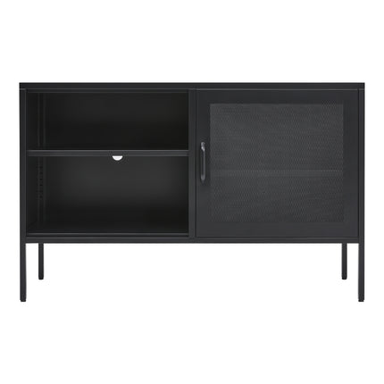Metal Storage Sideboard Cabinet TV Stand Black