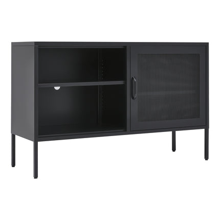 Metal Storage Sideboard Cabinet TV Stand Black