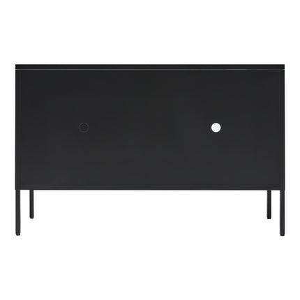 Metal Storage Sideboard Cabinet TV Stand Black