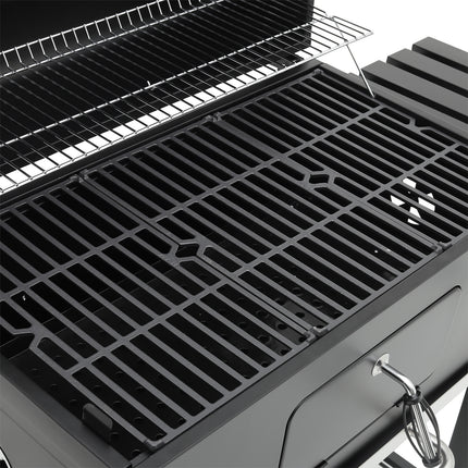 Charcoal Grill with Side Table BBQ Patio