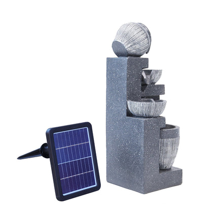 Outdoor Solar Power LED Water Fountain with Pump 51 cm H