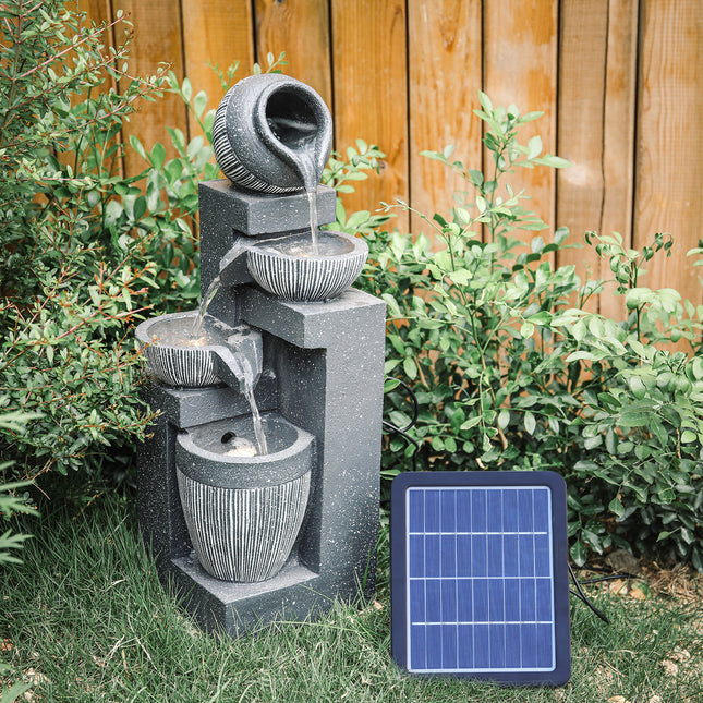 Outdoor Solar Power LED Water Fountain with Pump