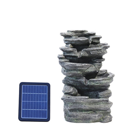 46cm H Garden Waterfall Fountain with Rockery Decor