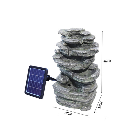 46cm H Garden Waterfall Fountain with Rockery Decor