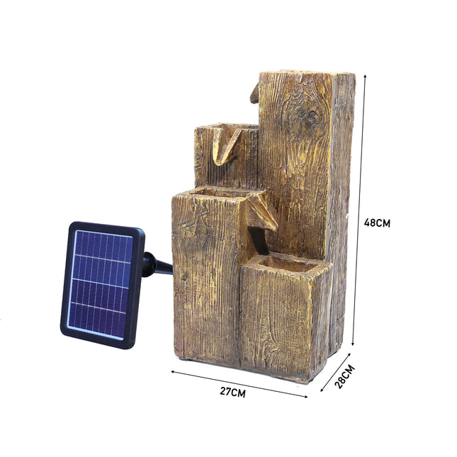 Solar Powered Freestanding Garden Falls Fountain 48cm H