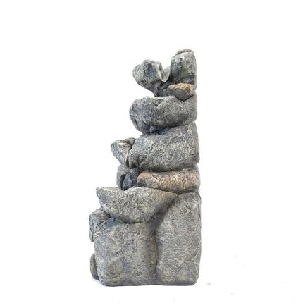 49cm H Outdoor Fountain Water Feature Waterfall Solar Powered