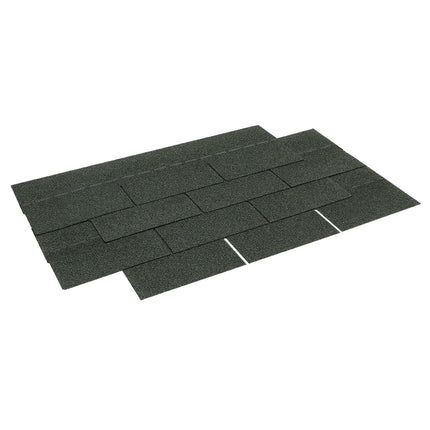 18 Pcs Self Adhesive Asphalt Shingles Bitumen Roofing Green
