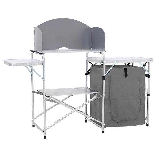 Outdoor Protable Camp Kitchen with Zippered Storage