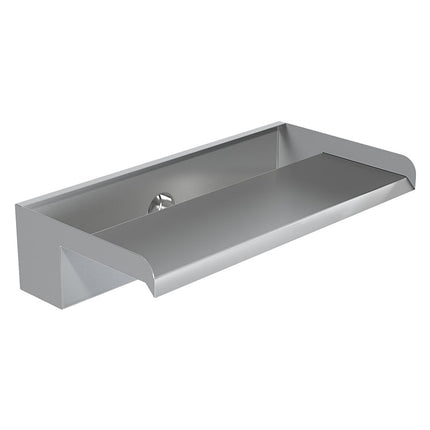 Silver 40cm Stainless Steel Waterfall Pool Fountain