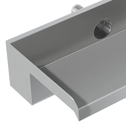 Silver 40cm Stainless Steel Waterfall Pool Fountain