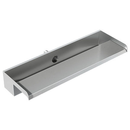 Silver 60cm Stainless Steel Waterfall Pool Fountain