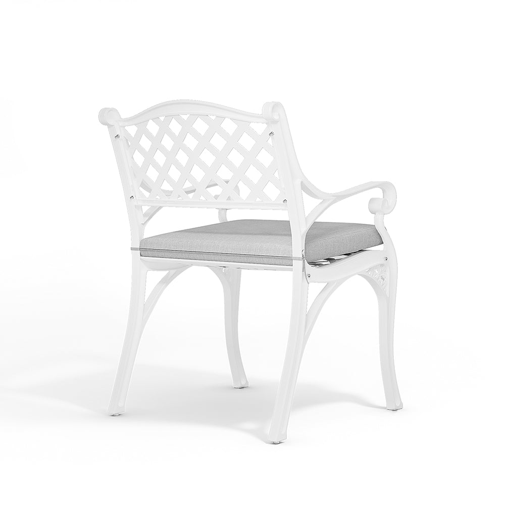 Retro Set of 2 Cast Aluminum Garden Chairs