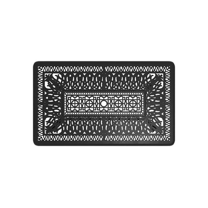 150cm Outdoor Rectangular Black Cast Aluminum Garden Bistro Table