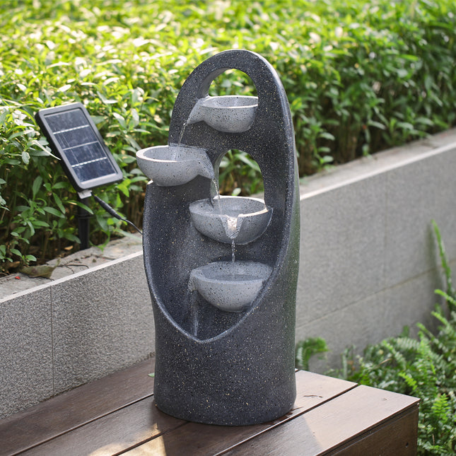 4-Tier Cascading Garden Water Feature 68cm H