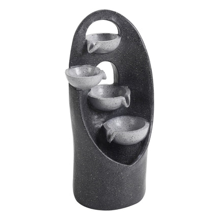 4-Tier Cascading Garden Fountain Water Feature 68cm H