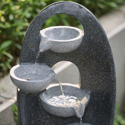 4-Tier Cascading Garden Water Feature 68cm H