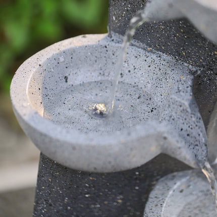 4-Tier Cascading Garden Water Feature 68cm H