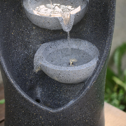 4-Tier Cascading Garden Water Feature 68cm H