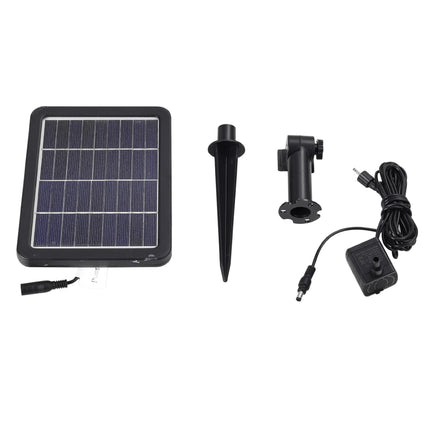Grey Outdoor Garden Solar powered Water Fountain 64cm