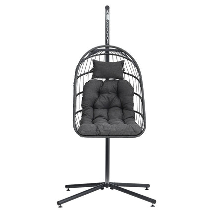 Garden Hanging Chair with Stand and Cushion