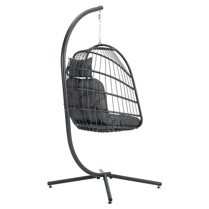 Garden Hanging Chair with Stand and Cushion