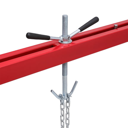 Red Adjustable Steel Engine Support Bar