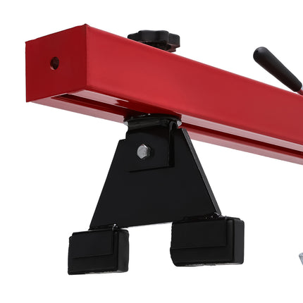 Red Adjustable Steel Engine Support Bar