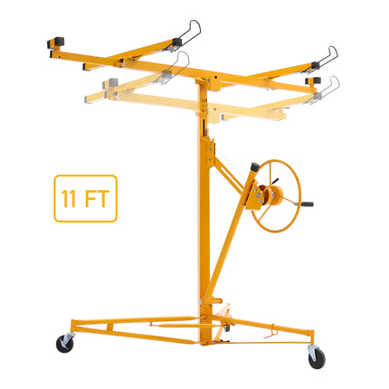 11 Ft Plaster Board Drywall Lifter Hoist Lifter with Rolling Casters