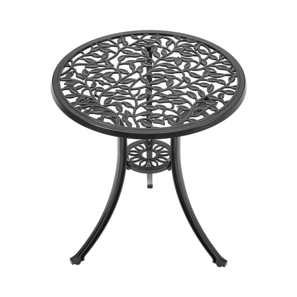 3pcs Cast Aluminum Bistro Table and Chairs Set