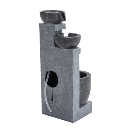88cm H Garden Outdoor 4 Bowl Water Fountain Decor