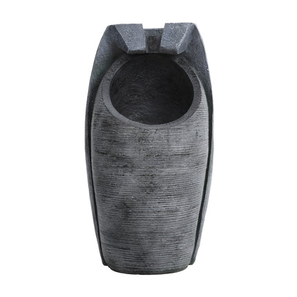 56cmH Outdoor Solar Powered Resin Water Fountain Rockery Decor with Light