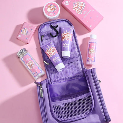Rose Water Scent Spa Bath Set Travel Toiletry Kit