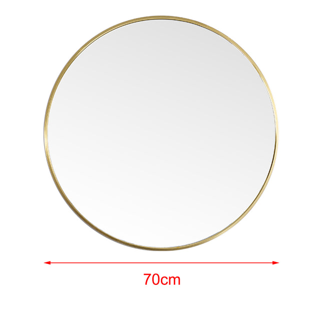 Dia 70cm Round Bathroom Mirror Gold Nordic Mirror