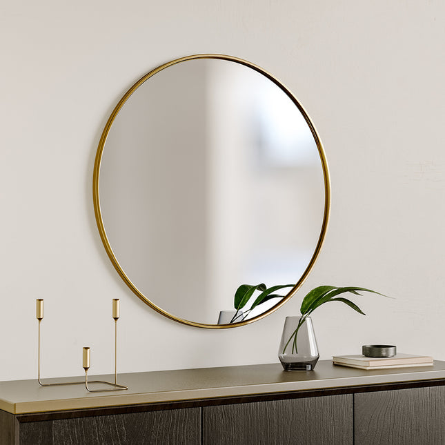 Dia 70cm Round Bathroom Mirror Gold Nordic Mirror