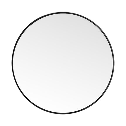 40cm Nordic Round Bathroom Mirror with Black Frame