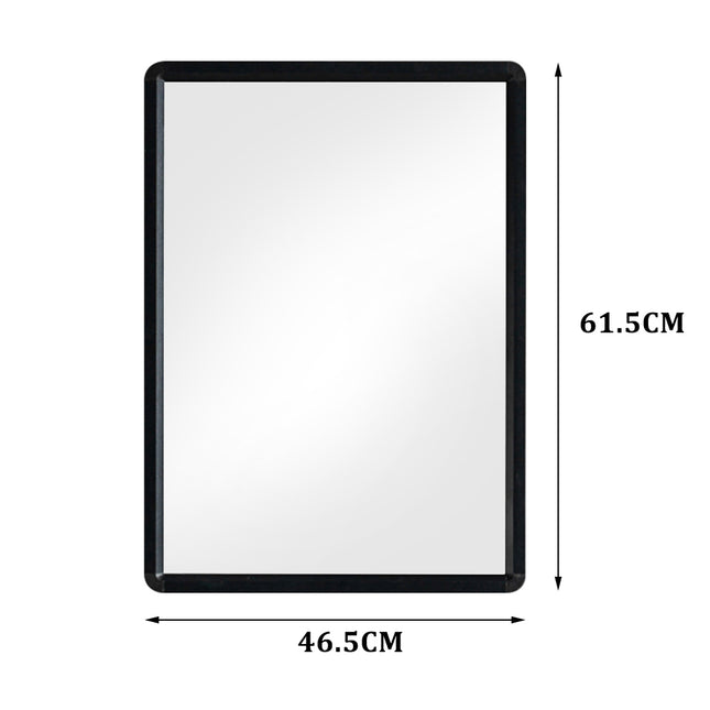 46x61 cm Bathroom Mirror Black Framed Decorative Mirror