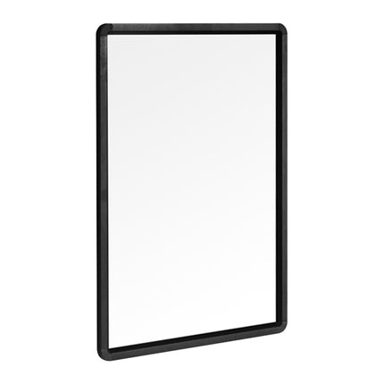50 x 70cm Rectangular Black Framed Wall Mounted Bathroom Mirror