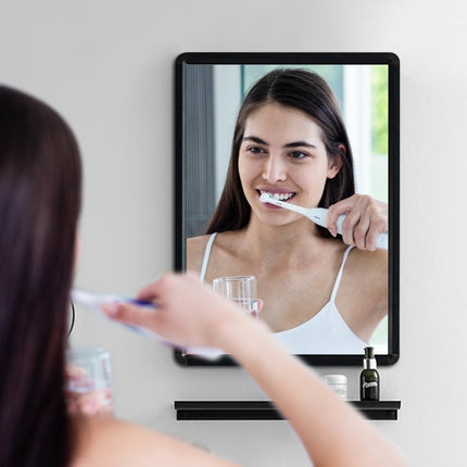 28 x 20 Rectangular Black Framed Bathroom Wall Mirror