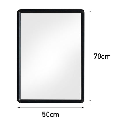 28 x 20 Rectangular Black Framed Bathroom Wall Mirror