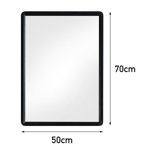 28 x 20 Rectangular Black Framed Bathroom Wall Mirror