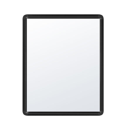50 x 70cm Rectangular Black Framed Wall Mounted Bathroom Mirror