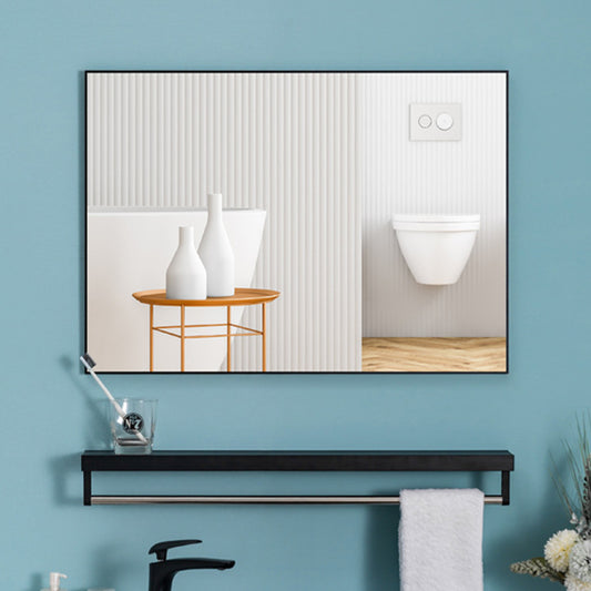 600x400mm Rectangular Beveled Metal Framed Bathroom Vanity Mirror