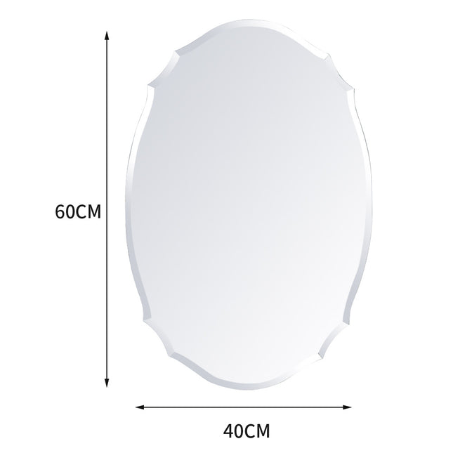 Wall Mounted Mirror with Bevelled Edge 40cm x 60cm