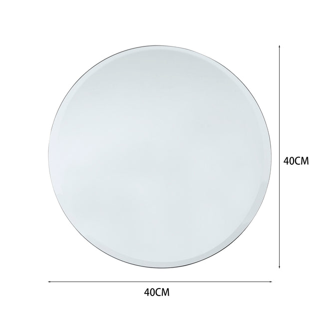 40cm Dia Frameless Wall Mounted Mirror