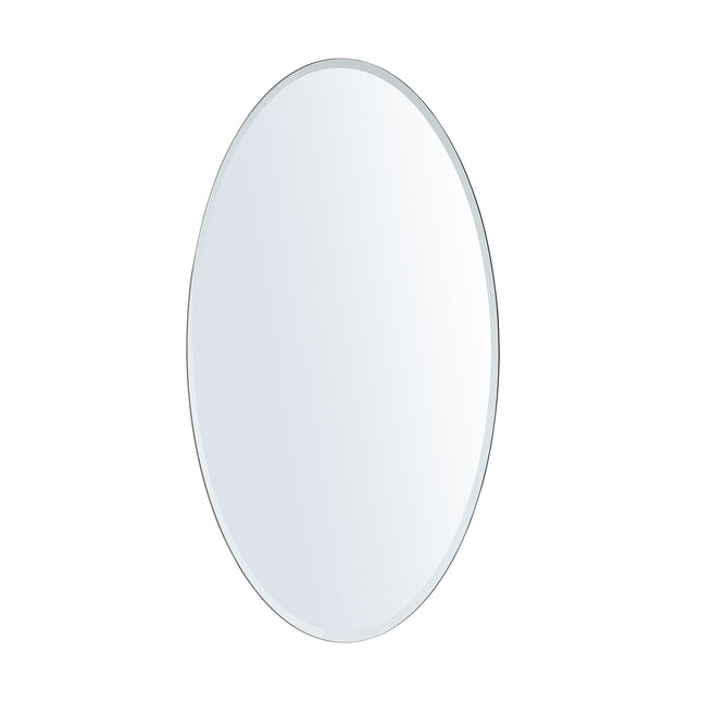 Frameless Oval Wall Mounted Mirror