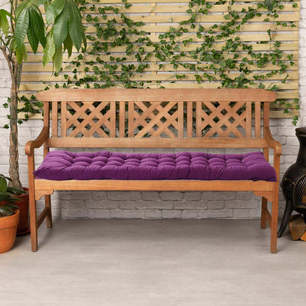 Purple Sun Lounger Cushion Pad Garden In/Outdoor Recliner Chair Seat Pads