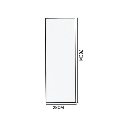 78cm Metal Frame Over the Door Full Length Mirror