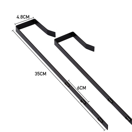 118cm H Metal Frame Over the Door Full Length Mirror