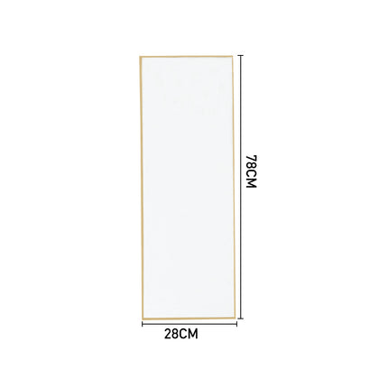 78cm H Metal Frame Over the Door Full Length Mirror