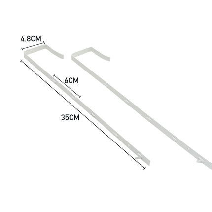 118cm H Metal Frame Over the Door Full Length Mirror